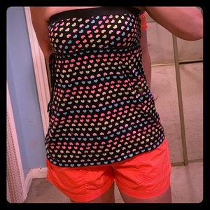 Unionbay Multi Color Heart Top